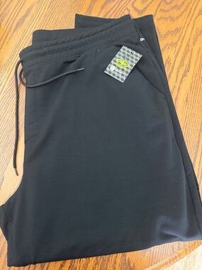 Men's Black Jogger Sweatpants with Drawstring